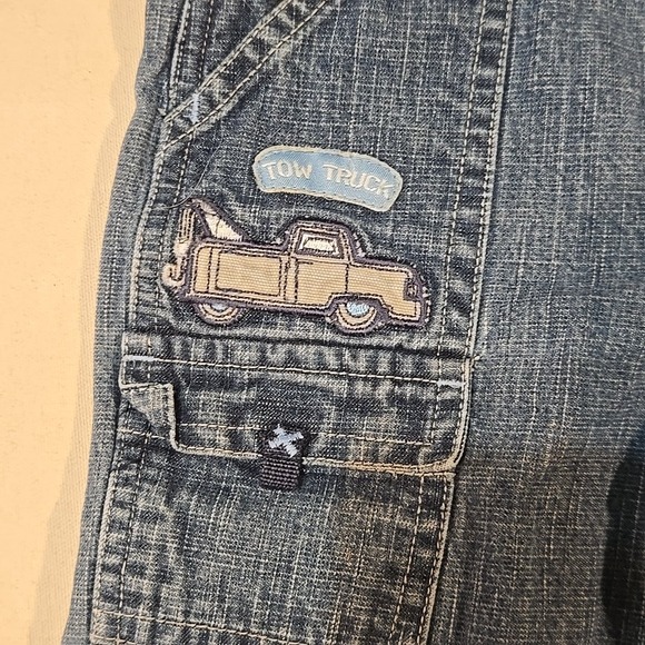 Little Legends 2T Toddler‎ Overalls Denim Blue Plaid Lined Superior Trucking Co. - Picture 3 of 9